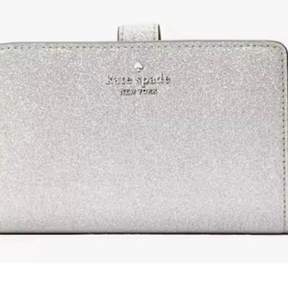 NWT Kate Spade Glittering Lunar Light Bifold Wallet